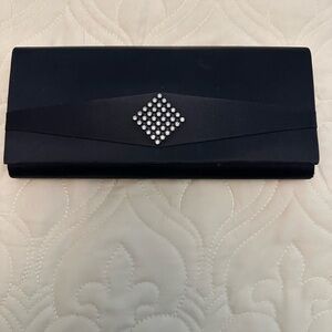 Black Satin Evening Bag